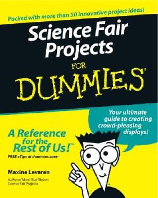 #ad Science Fair Projects For Dummies Paperback By Levaren Maxine GOOD $5.27