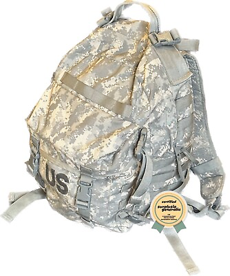 #ad MOLLE II Army Ranger 3 Day Patrol Pack w Flexi Stiffener FoamCore Backing ACU $25.00