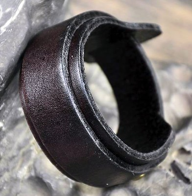 #ad Thick amp; Wide Wrap around Genuine Leather Bracelet Wristband Cuff Cool Mens Black $9.05
