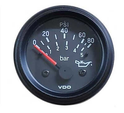 #ad VDO gauge Oil pressure 80 psi genuine Cockpit International 350 93400 2quot; 52mm $388.00