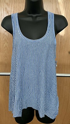#ad CLOSEOUT New O#x27;Neill quot;OLEANDERquot; Women#x27;s Small Blue Tank Top $38 $9.95