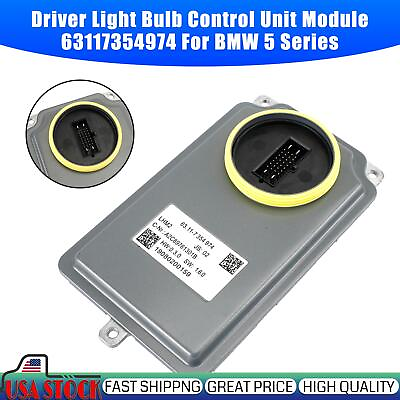 #ad Driver Light Bulb Control Unit Module 63117354974 For BMW 5 Serie $136.63