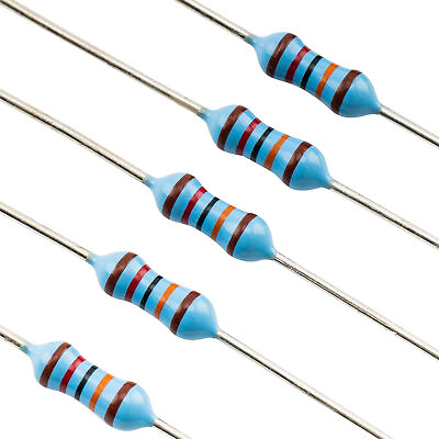 #ad Musiclily Pro 50Pcs Film Precision Resistor 120kΩ 250mW For Guitar Wiring Mods $7.75