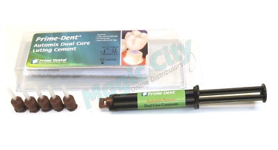 #ad #ad Prime Dent Dual Cure Automix Dental Luting Cement 1 Syringe Kit A2 Natural Shade $24.50