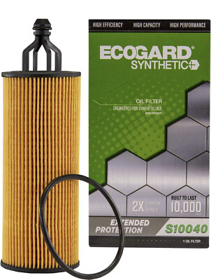#ad ECOGARD S10040 Premium Cartridge Engine Oil Filter for Synthetic Oil Fits Jeep $9.99