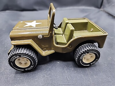 #ad 1970#x27;s TONKA toy Pressed Steel ARMY COMMANDER JEEP military $29.99