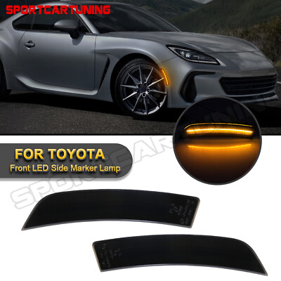 #ad Full LED Side Marker Light Smoke lens For 2022 up Toyota GR86 ZN8 Subaru BRZ ZD8 $39.59