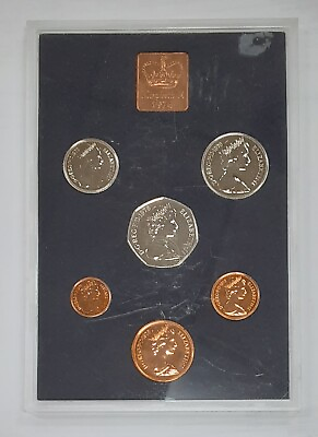 #ad 1976 Great Britain Decimal Coins 6 Coin Proof Set amp; Mint Token NO Outer Sleeve $25.95