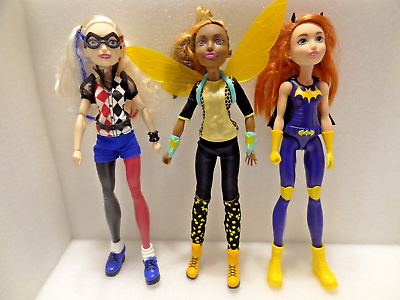 #ad DC Comic Super Heros Harley Quinn Batgirl amp; Bumble Bee Dolls $24.00