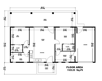 #ad Custom Modern Cabin House Plan 2 Bedroom amp; 2 bathroom With Free CAD File $29.99