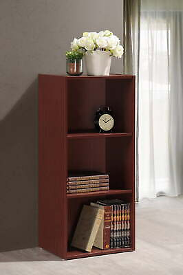 #ad 3 Shelf Bookcase in Mahogany Furniture Bookcases amp; Shelving $32.16