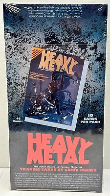 #ad Heavy Metal The Art of Heavy Metal Magazine Covers Trading Card Box 48 Packs $41.95