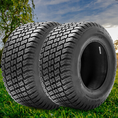 #ad Set Of 2 18x9.50 8 Lawn Mower Tires 4Ply 18x9.50x8 Garden Tractor Tubeless Tyres $79.99