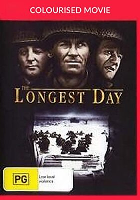 #ad The Longest Day Colorized DVD John Wayne Arletty Robert Ryan Richard Beymer $12.73