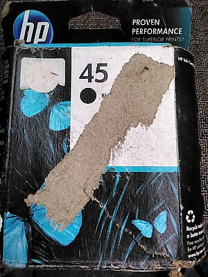#ad HP 45 Black Ink Cartridge 51645A Hewlett Packard Genuine Brand New Sealed $19.99