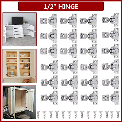 #ad 1 2quot; Overlay Soft Close Face Frame 105° Compact Cabinet Hinge Handware Wholesale $7.25