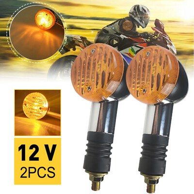 #ad 2Pcs Mini Motorcycle Turn Signal Light Front Rear For Kawasaki Concours 1000 US $12.99