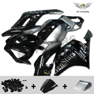 #ad MS Injection Mold Fairing Black Kit Fit for ABS Honda CBR 1000RR 2004 2005 k016 $579.99