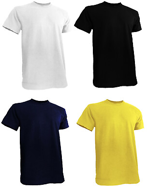 #ad Mens Big and Tall Shirts Short Sleeve Round Neck S to 7XLT $9.99
