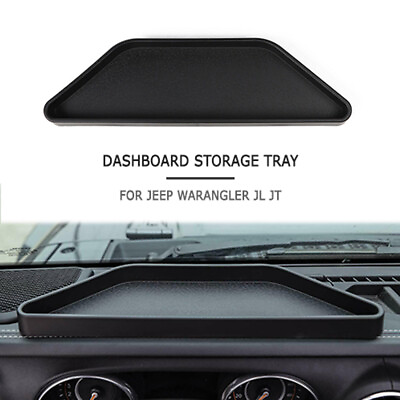 #ad Dashboard Console Storage Tray Box Organizer For Jeep Wrangler JL JT 2018 Black $20.99