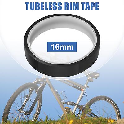 #ad Width 16mm Length 10m Bike Wheel Tubeless Rim Tape Bike Rim Strip Tape Black $8.99
