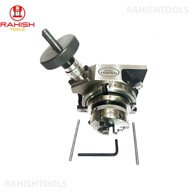 #ad 4quot; 100 mm Rotary Table Horizontal And Vertical With 65 mm 3 Jaw Chuck Backplate $129.19
