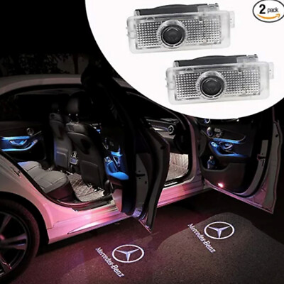 #ad 2pcs LED Door Light Ghost Shadow Laser Projector Courtesy For Mercedes CLA C E $22.95
