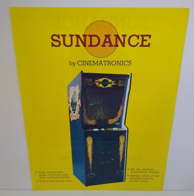 #ad Sundance Arcade FLYER 1979 Original Video Game Retro Vintage Art Promo $26.80