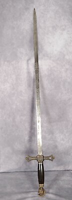 #ad KNIGHTS TEMPLAR Antique Masonic Ceremonial Sword Clauberg Soligen $89.95
