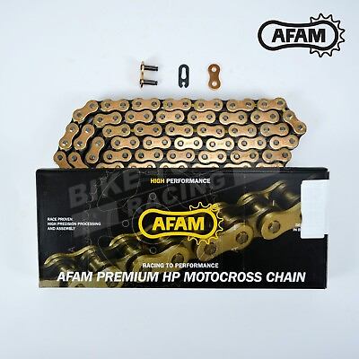 #ad Afam Recommended Gold 428 Pitch 138 Link Chain fits Mondial 125 SMX 2018 2020 GBP 22.80