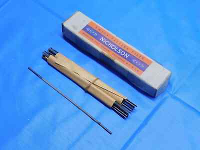 #ad 12pc NEW NICHOLSON 4quot; CUT 3 STYLE 82 HALF ROUND PATTERN NEEDLE FILE DUAL TANG $109.99
