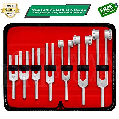 #ad Tuning Fork Set of 7 For Healing Therapy Medical surgical diagnostic instruments $16.90