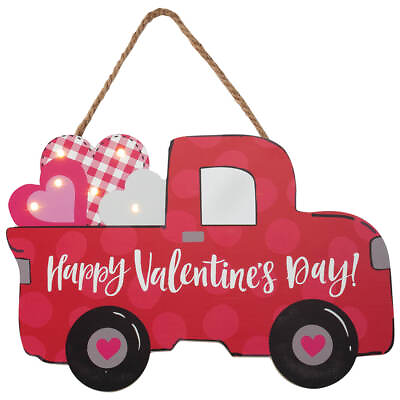 #ad Valentines Day Truck Lighted Hanger by Holiday PeakTM $24.45
