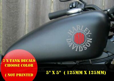 #ad Harley Davidson IRON gas tank STICKER TANK logo Decal motorcycle tank decals $13.00