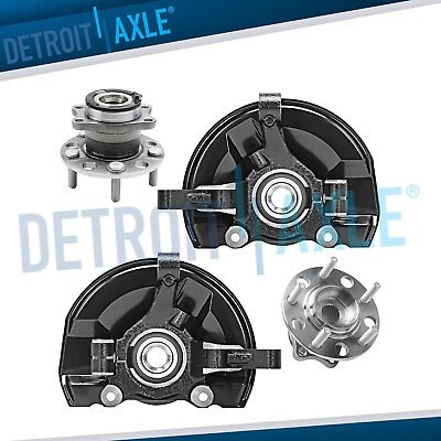 #ad AWD Front Steering Knuckles Rear Wheel Bearing Hubs for Compass Patriot Caliber $247.15