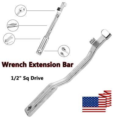 #ad Spanner Wrench Extension Bar Tool Add More Power Leverage 1 2quot; Square Drive New $17.95