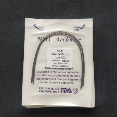 #ad 20Pack Dental Super Elastic NITI Arch Wires Orthodontic Round Natural Form Arcos $16.73
