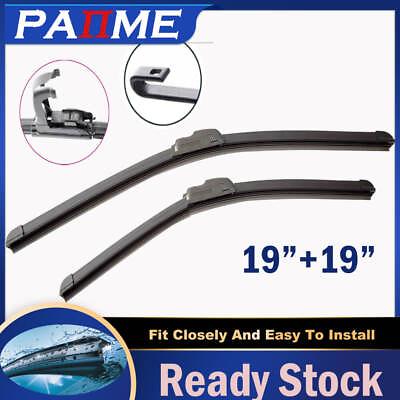 #ad 19quot; amp; 19quot; Car Front Windshield Wiper Right amp; Left Wiper Set of 2 $10.59