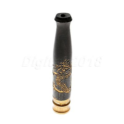 #ad Ancient Type Dragon Carved Wood Filter Smoking Pipe Mouthpiece Cigarette Holder $2.60