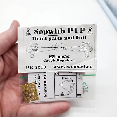 #ad 1 72 HR Model PE 7213 Sopwith Pup Metal Parts And Foil Upgrade Seatbelts New $19.95
