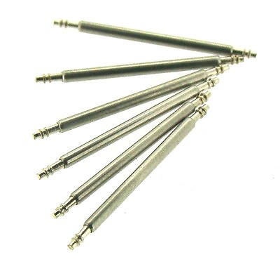 #ad 6 x 1.5mm Stainless Steel Watch Pins 9mm 29mm GBP 1.75