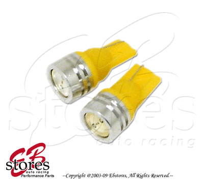 #ad 2pc x T10 Wedge Yellow Front Side Marker High Power LED Light Bulb 2827 1 Pair $10.78