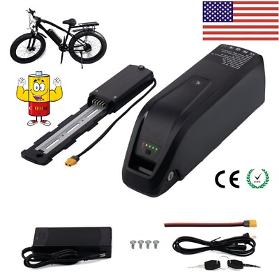 #ad 48V 1000W Hailong Ebike Battery ≤1000W Electric Bike Motor Lithium Battery BMS $189.99