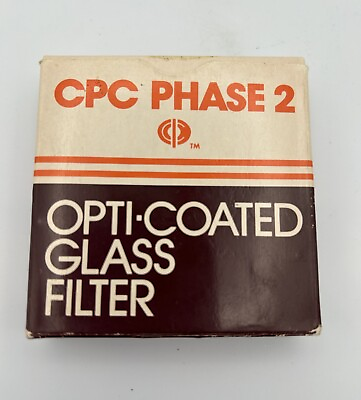 #ad Vtg CPC Phase 2 Opti Coated Glass Filter Camera Lens 52mm Polarizing 022262 $10.99