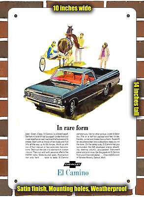 #ad Metal Sign 1967 El Camino 10x14 inches $24.61
