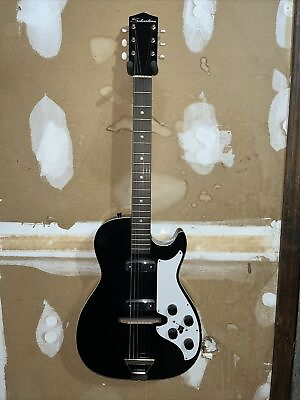 #ad 1963 silvertone 1420 stratotone electric guitar black sears vintage harmony Coil $1000.00