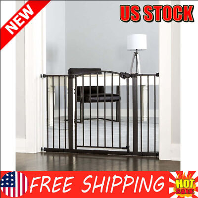 #ad Baby Safety Fence Gate Extra Wide Door Arched Decor Walk Thru Child Dog Cat Pet $37.98