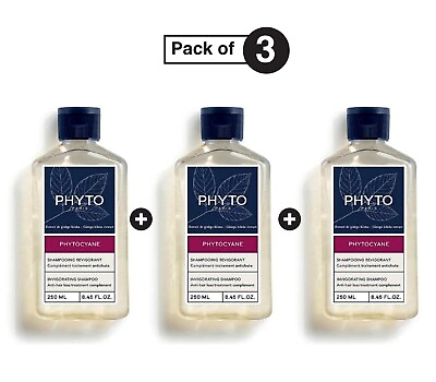 #ad Phyto Phytocyane Women Anti Hair Loss Invigorating Repair Shampoo250 ml Pack 3 $125.00