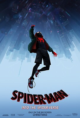 #ad 2018 Spider Man Into The Spiderverse Movie Poster 11X17 Miles Morales Parker 🍿 $12.87