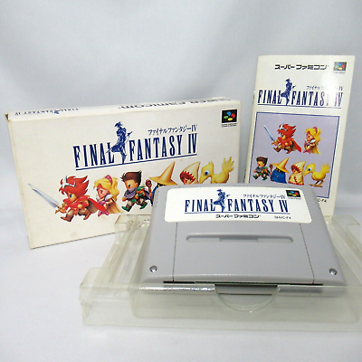 #ad Final Fantasy Ⅳ with Box and Manual Super Famicom Japanese version $47.99